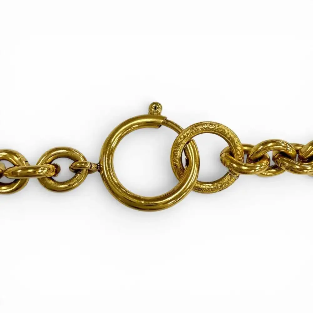 Chanel Cc Logo Chain Pendant Necklace #266418C11B